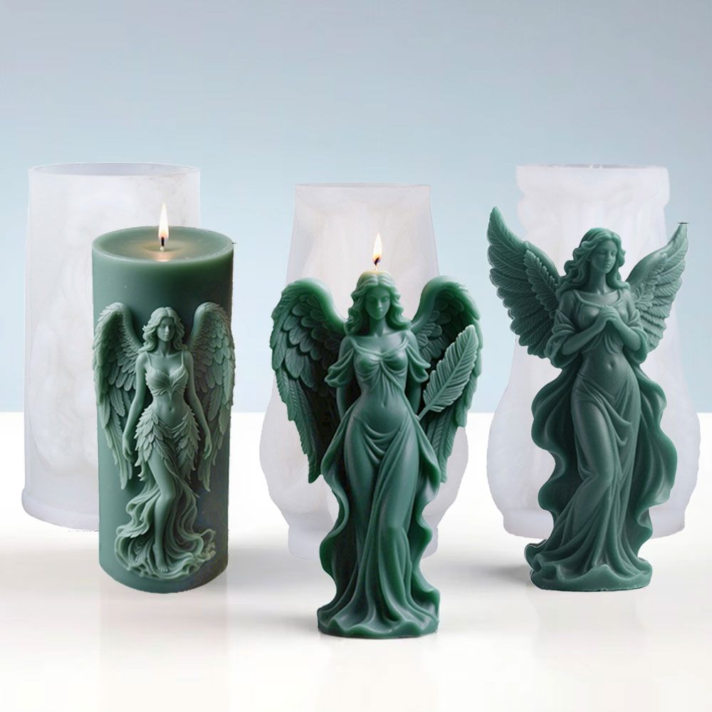 Candle Making Course - Wings Goddess Scented Silicone Candle Mould