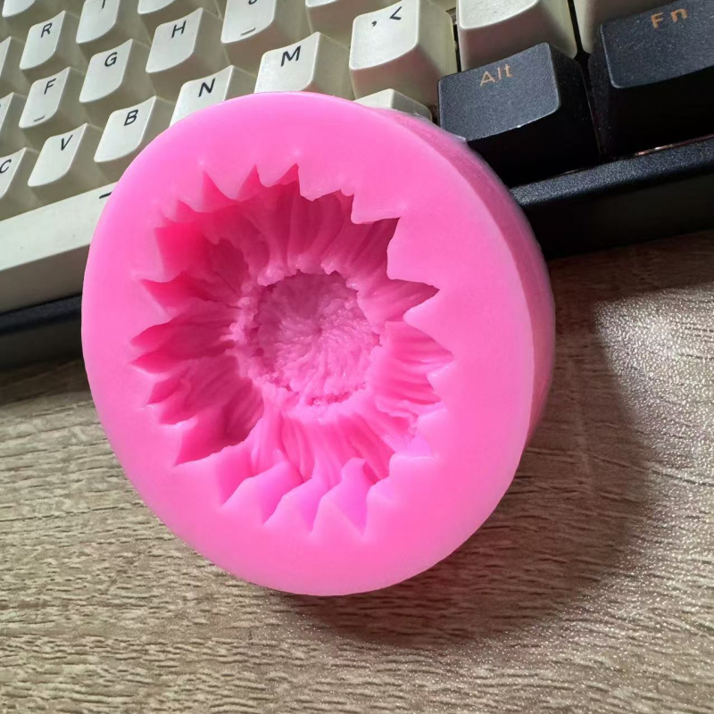 Candle Making Course - 1Sunflower Silicone Craft Mold-Oval Shaped Scented