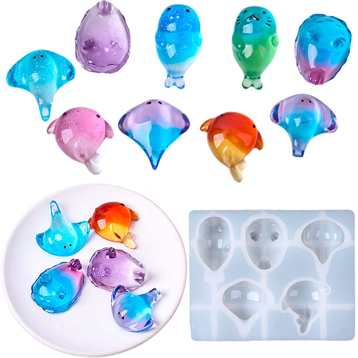 Candle Making Equipment - 3D Healing Kawaii Manta Ray Whale