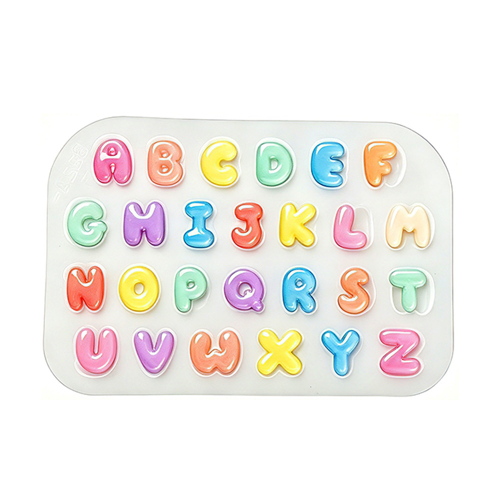 Candle Making Kit - 2Pcs Mini Letter Silicone Mold Cute
