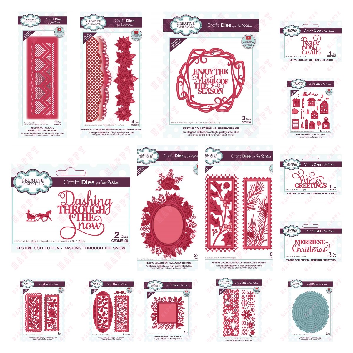 Candle Making Guide - Metal Cutting Dies Christmas Emotion Word