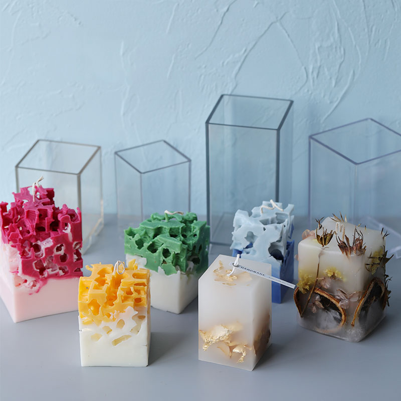 Candle Making Course - 3D Square Rectangle Column Candle Mold