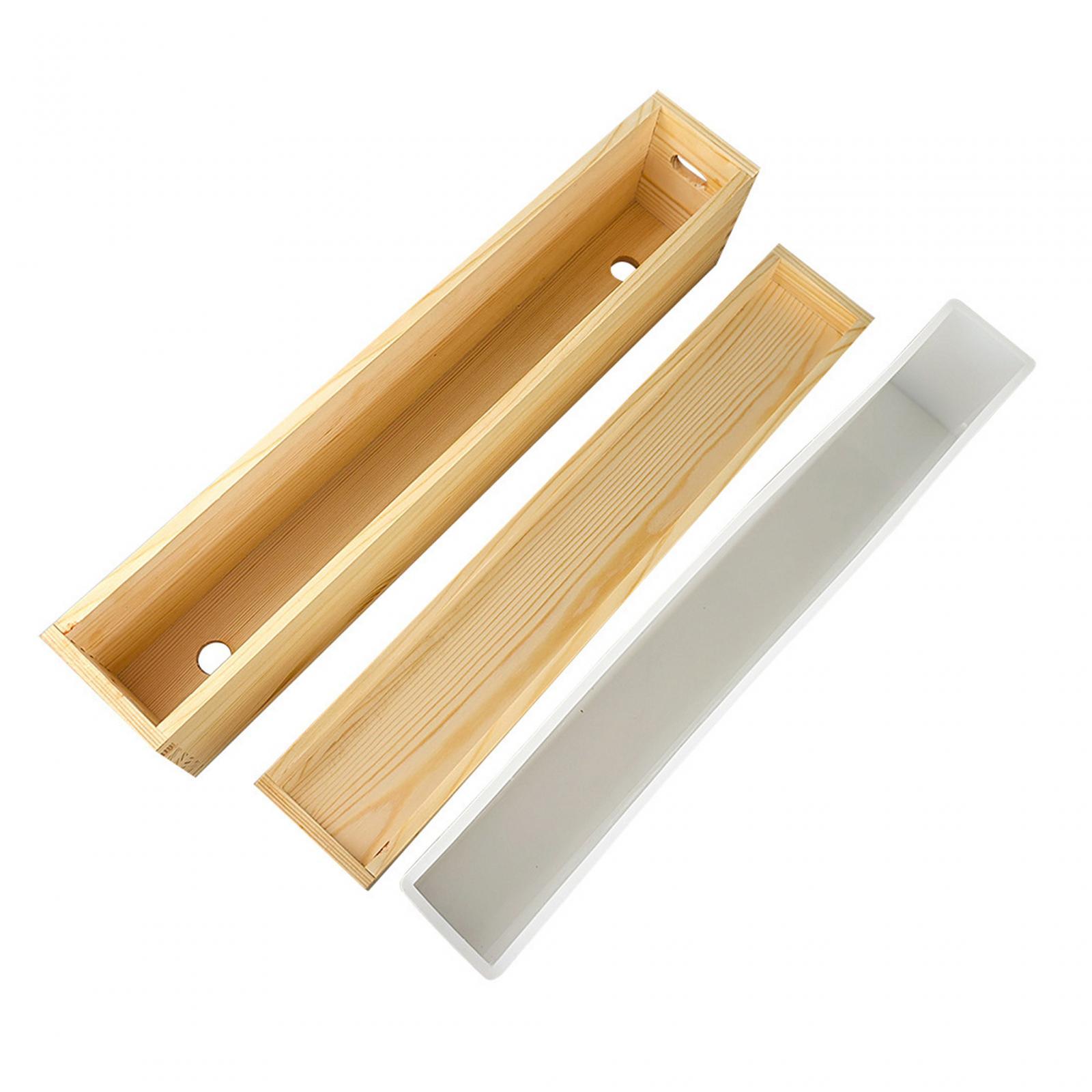 Silicone Soap Mold with Wooden - Candle Making Homewood recension och pris