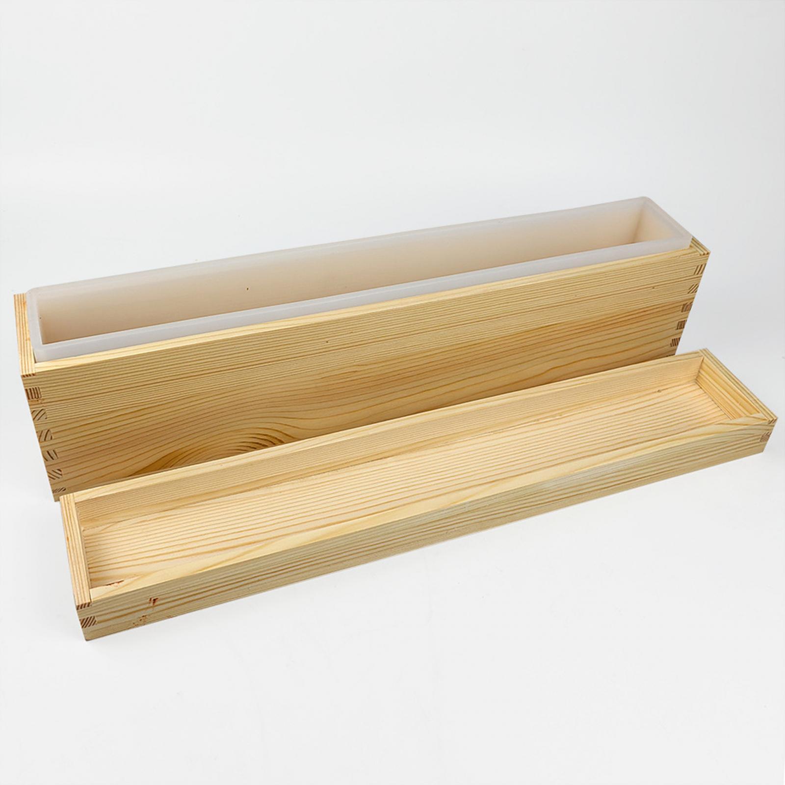 Silicone Soap Mold with Wooden - Candle Making Homewood recension och pris