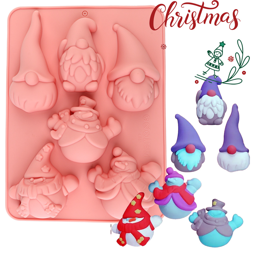 6-Cavity Christmas Gnome Cake  - Candle Making Equipment recension och pris