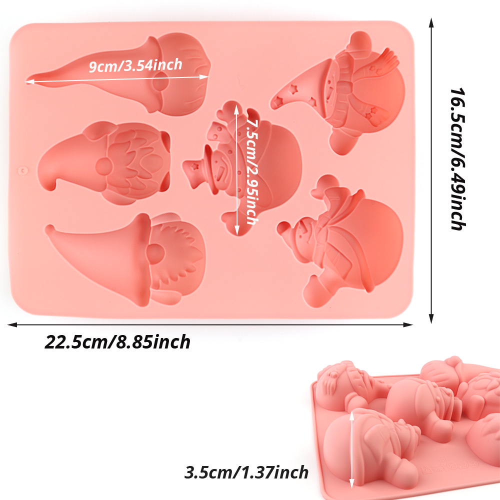 6-Cavity Christmas Gnome Cake  - Candle Making Equipment recension och pris