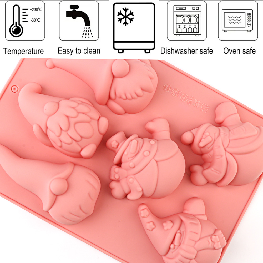 6-Cavity Christmas Gnome Cake  - Candle Making Equipment recension och pris