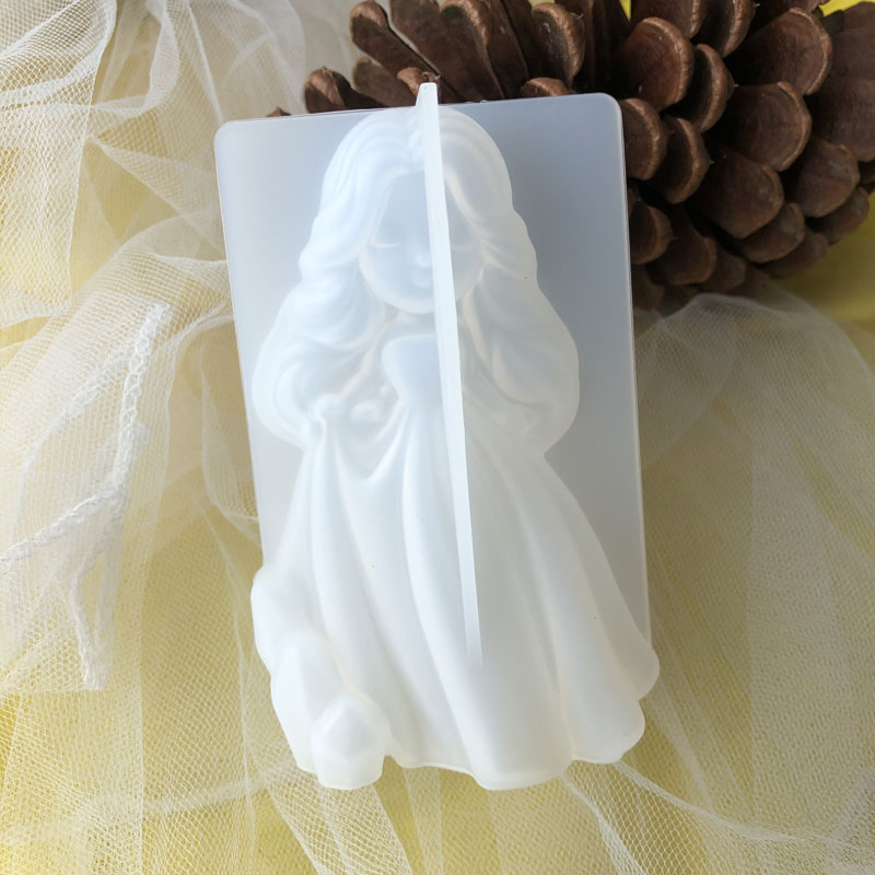 3D Cute Princess Silicone Cand - Candle Making Equipment recension och pris