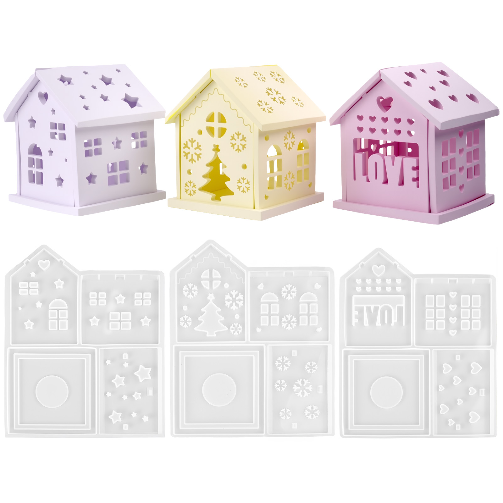 3D House Silicone Mold DIY Chr - Candle Making Equipment recension och pris
