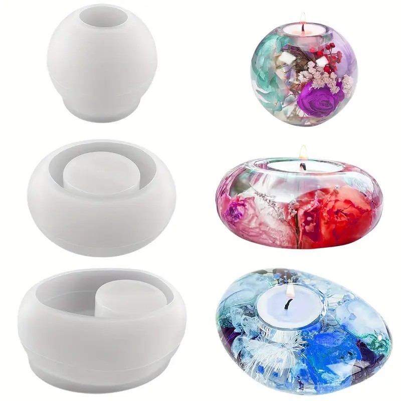 Tealight Candle Holder Resin S - Candle Making Equipment recension och pris