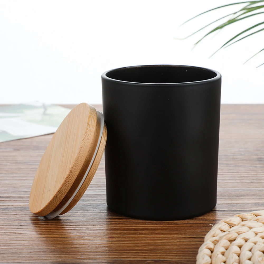 Wooden Cover Glass Candle Jars - Candle Making Homewood recension och pris