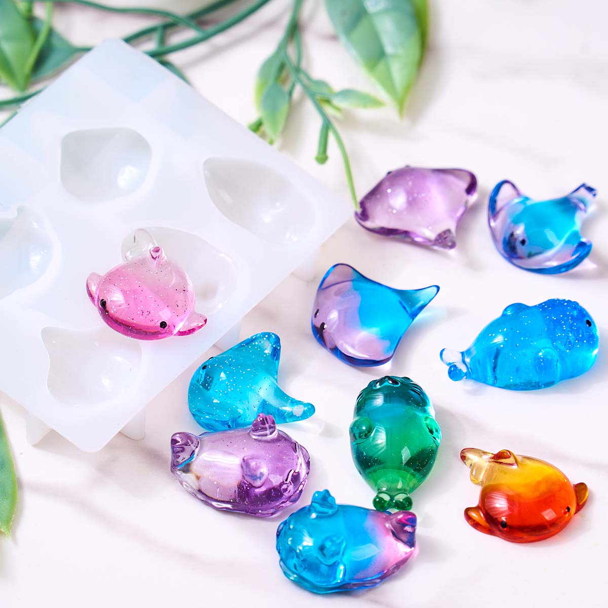 3D Healing Kawaii Manta Ray Wh - Candle Making Equipment recension och pris