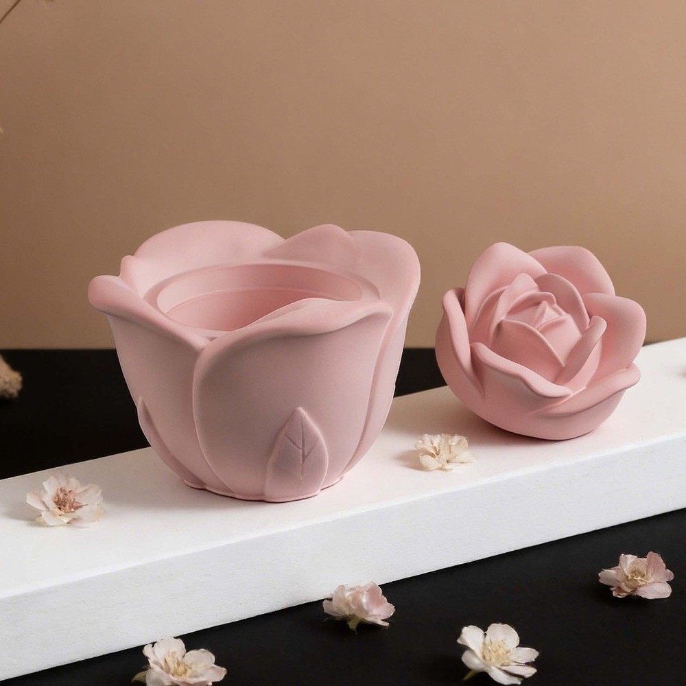 Candle Vessel Silicone Rose Fl - Candle Making Vessels recension och pris