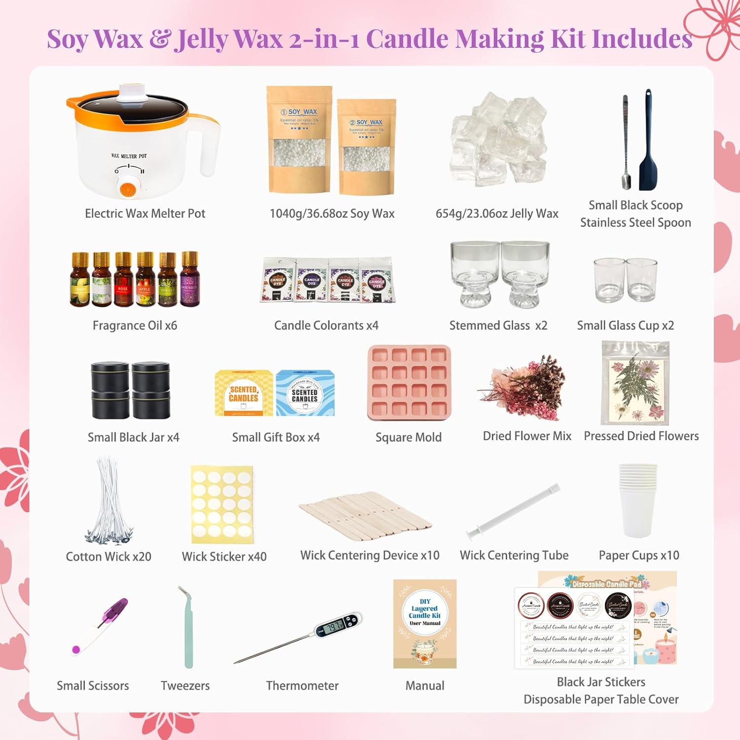 2-in-1 Soy & Jelly Wax DIY Can - Candle Making For Beginners recension och pris