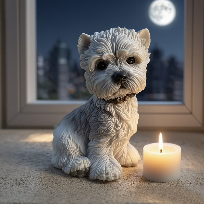 Cute Puppy Dog West Highland T - Candle Making Yorkshire recension och pris