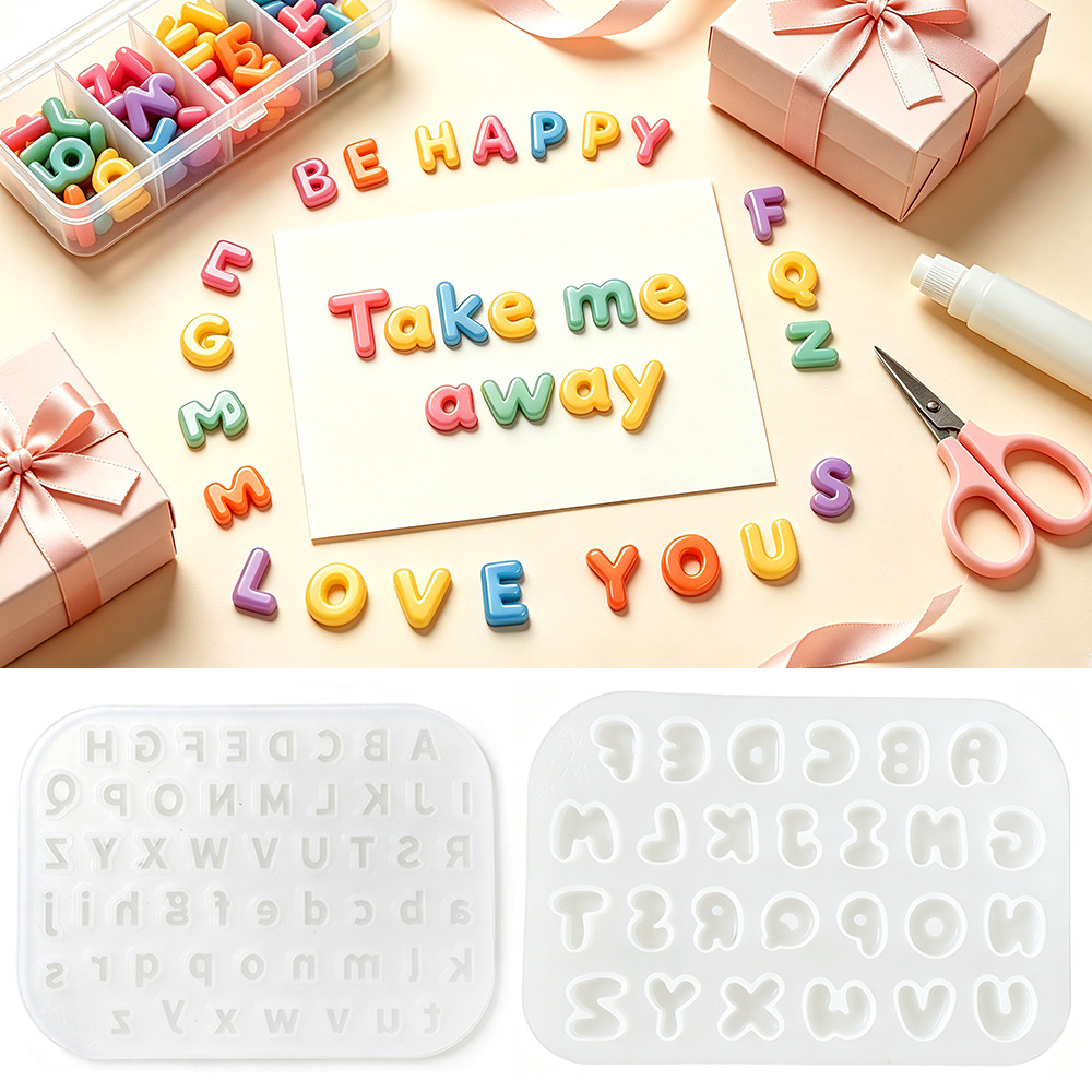 2Pcs Mini Letter Silicone Mold - Candle Making Kit recension och pris