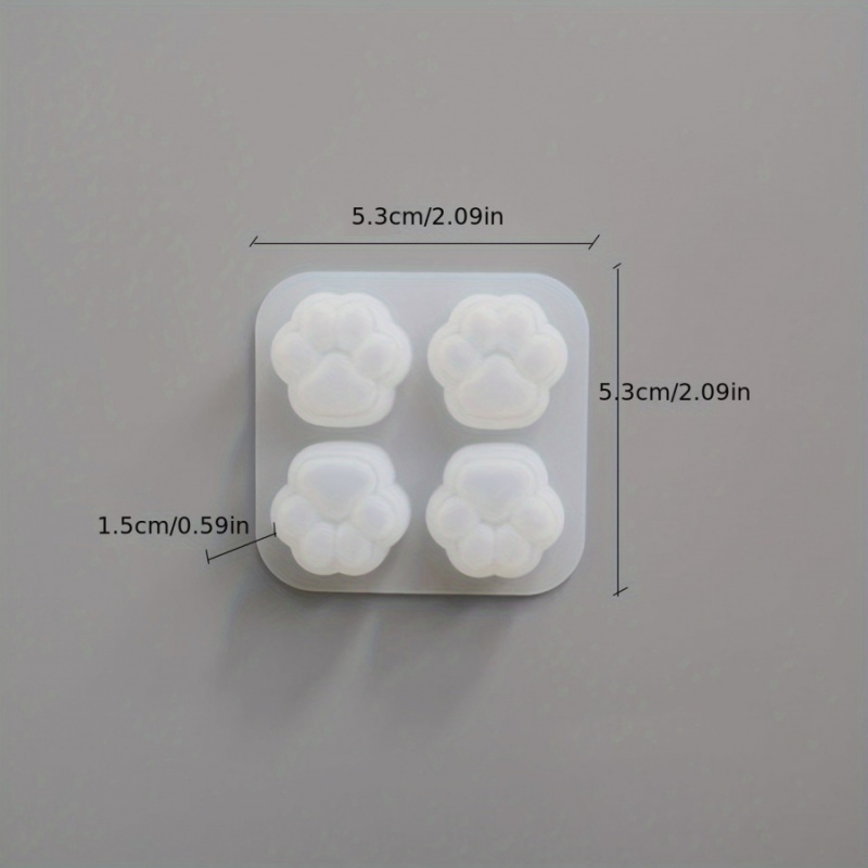 1Cat Paw Pattern Silicone Mold - Candle Making Equipment recension och pris