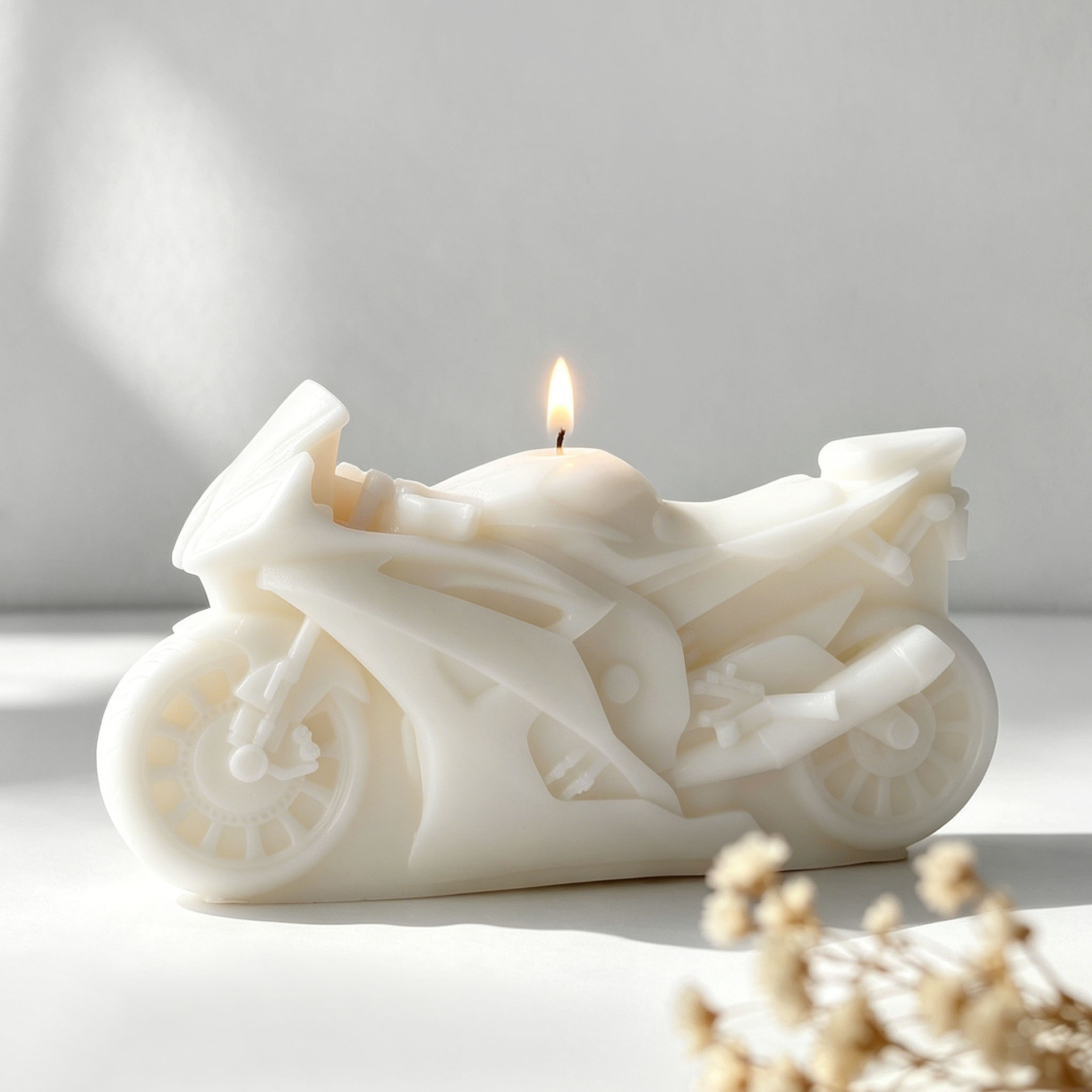 Motorcycle Design Candle Silic - Candle Making Activity recension och pris