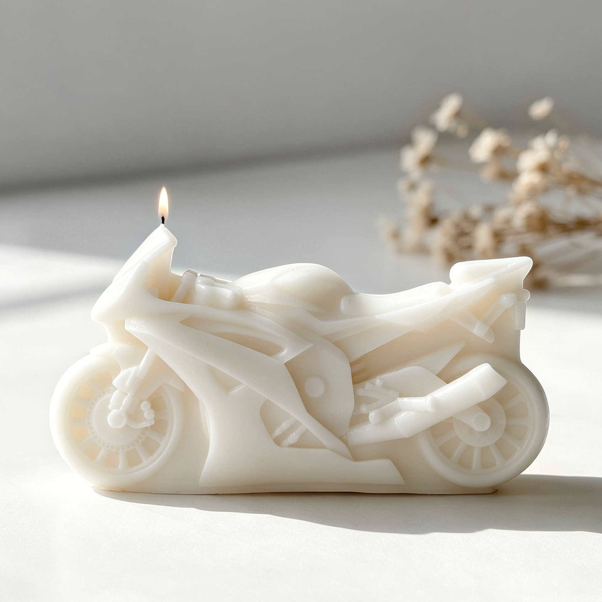 Motorcycle Design Candle Silic - Candle Making Activity recension och pris