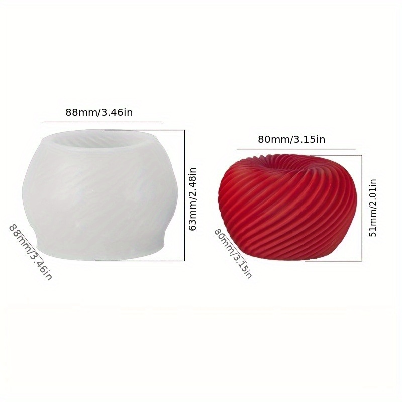 A trendy red apple silicone mo - Candle Making Equipment recension och pris