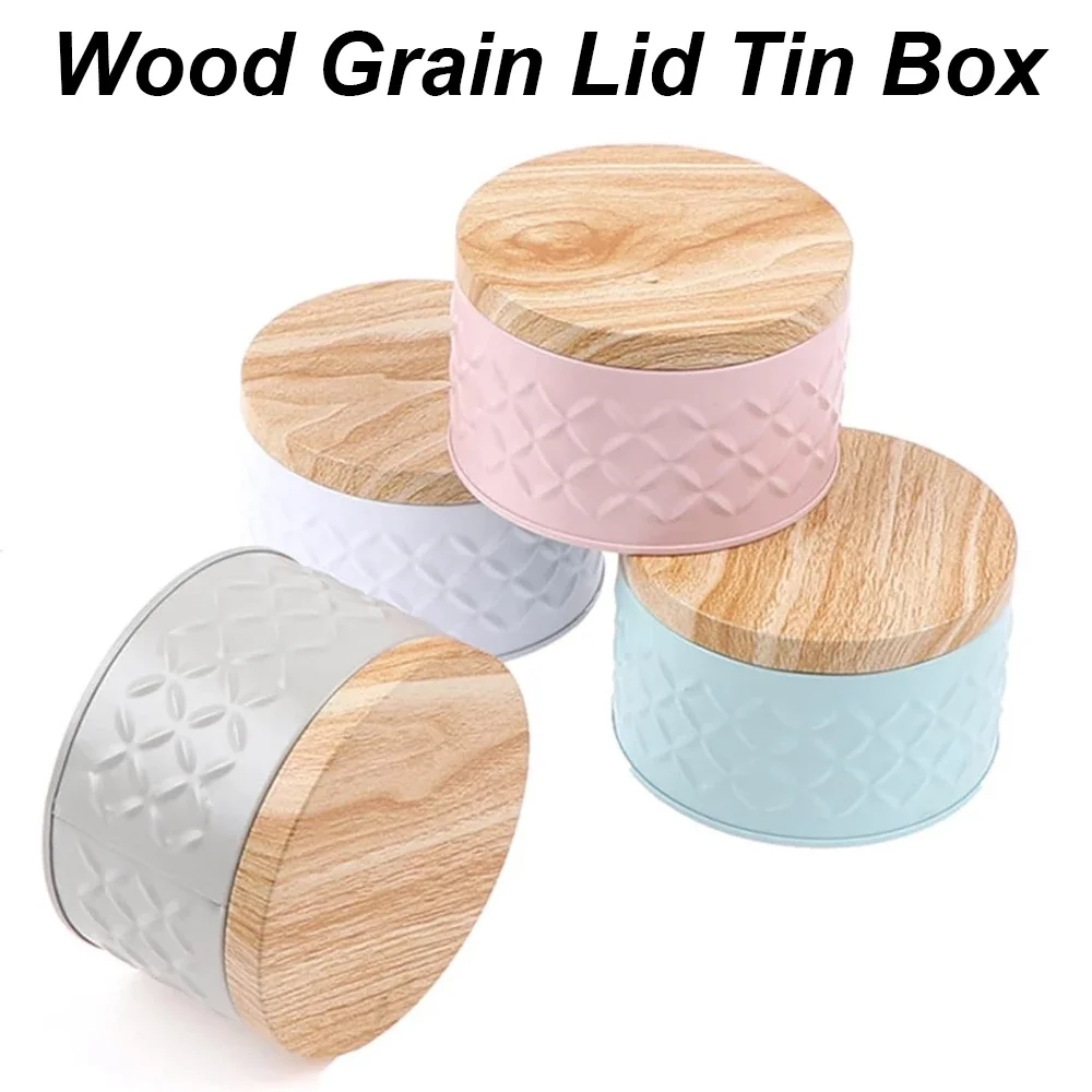 Tea Storage Jar Wood Grain Tin - Candle Making Homewood recension och pris