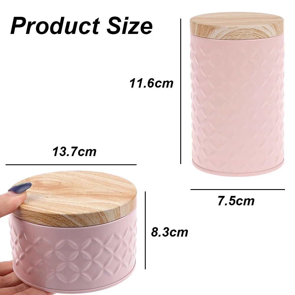 Tea Storage Jar Wood Grain Tin - Candle Making Homewood recension och pris