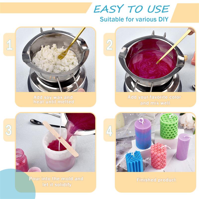 100/500g/1kg Pure Soy Wax Para - Candle Making Activity recension och pris