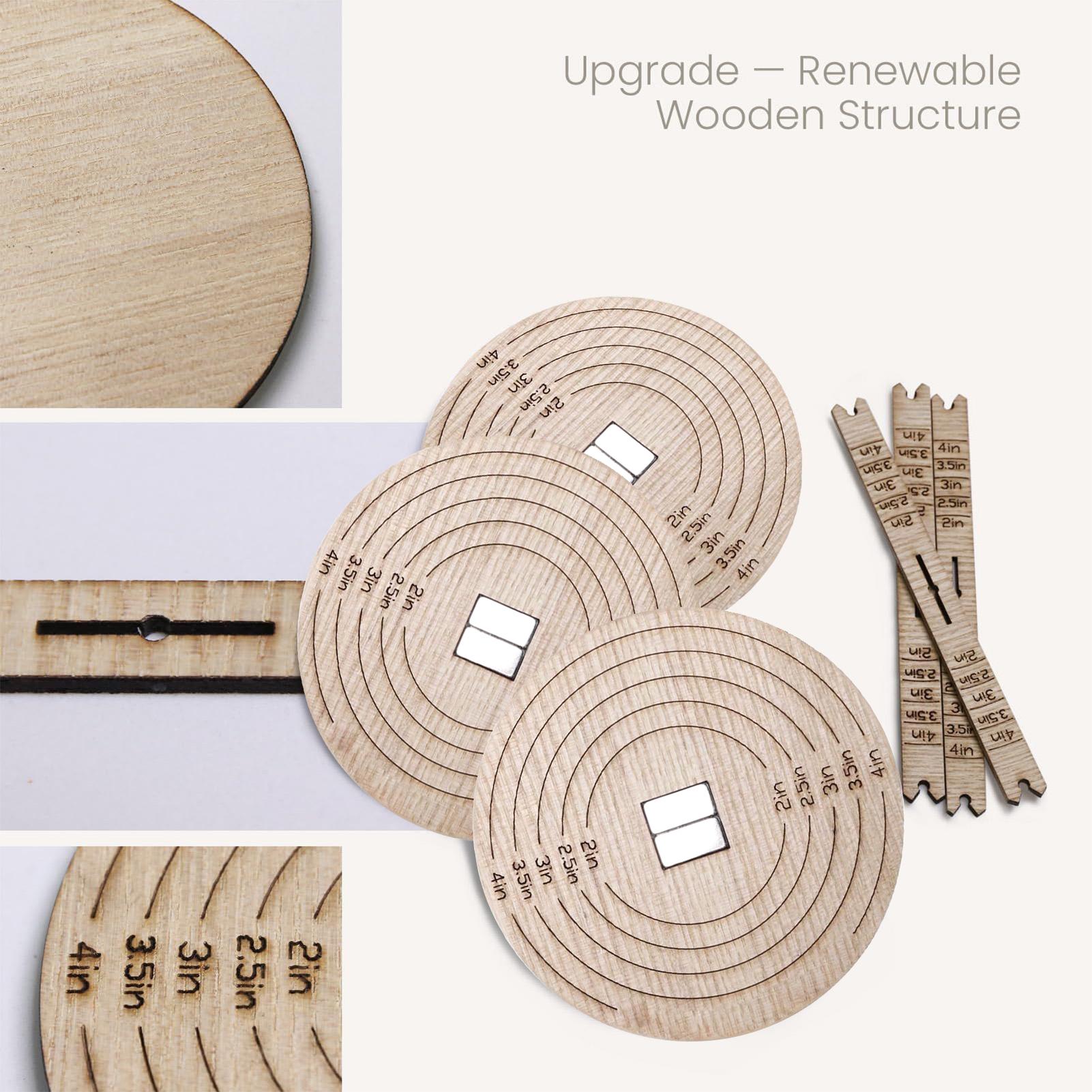 2Pcs Wick Centering Tool Woode - Candle Making Homewood recension och pris